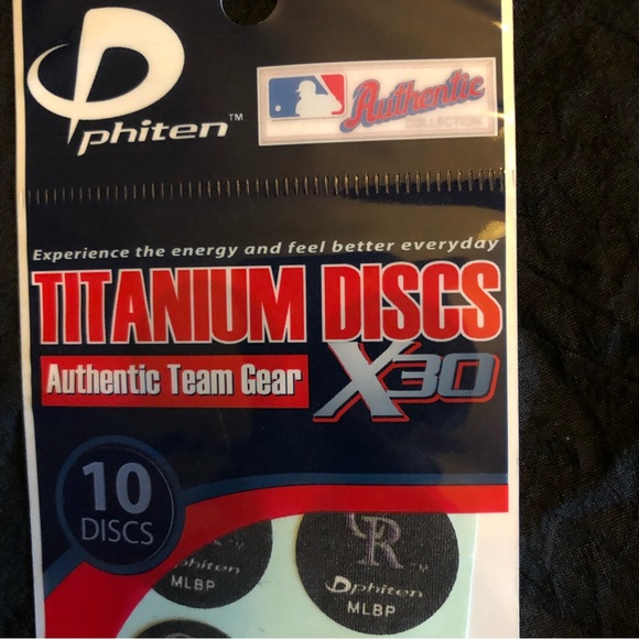 2008 Officially Licensed MLBP Colorado Rockies - Phiten X30 Titanium Discs - Picture 2 of 9